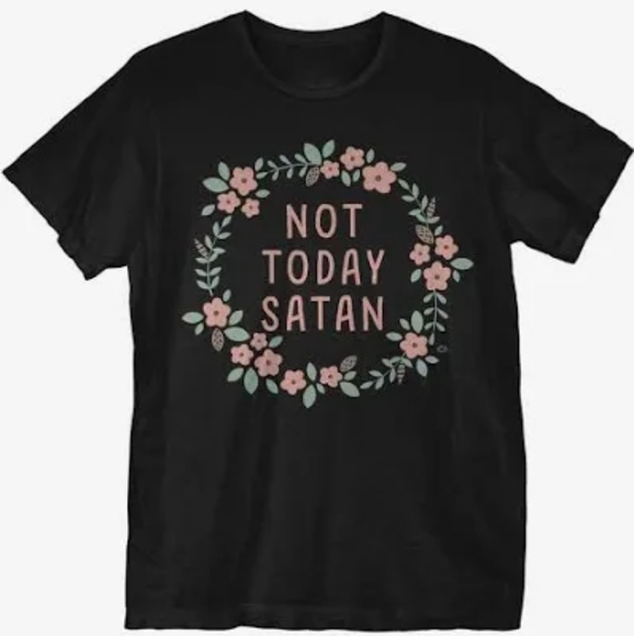 Hot Topic Tops - New Hot Topic Black Matter Not Today Satan Shirt